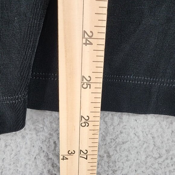 CHICO'S TRAVELERS Black Button Down Shirt Blouse Top Size 1 - Picture 8 of 11